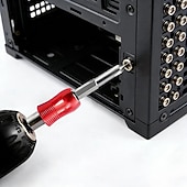 baratos Ferramentas de medição e medição-Conjunto de 3 pontas de chave de fenda magnéticas com ponta Phillips PH2 e anel magnético para fixação de parafusos, encaixe hexagonal de 1/4", pontas de extensão longa para furadeira, trabalhos em
