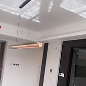 voordelige Lijnontwerp-100 cm Dimbaar Kroonluchters Metaal Hedendaagse 110-120V 220-240V