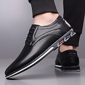 billiga Snygga snörskor-Herrbruna derbyskor, lätta och bekväma promenadskor med snörning, eleganta casualskor för män, kontor, vardagskläder, business casual och helgutflykter