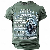  Bărbați Amuzant Tricou Manșon scurt Tricou Tipărire 3D Stil Nautic Cămașă Modă Designer Simplu Casual Zilnic Petrecere Albastru Intens Vară Primăvară Îmbrăcăminte S M L XL XXL XXXL