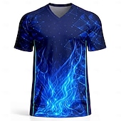  Men's Soccer Jersey Shirt France Style White Blue Graphic Tee Breathable UFP 50 Quick Dry Mesh Athletic Top Lightweight Training Tournament Fan Shirt