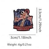 baratos 250º Aniversário dos EUA-Conjunto de 8 pins de esmalte comemorativos do 250º aniversário dos EUA, com emblemas patrióticos de metal, incluindo a bandeira dos EUA em estilo cartoon e a Estátua da Liberdade. &amp;Águia-careca,