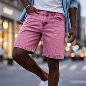 halpa Rennot shortsit-SoftFade™ Miesten Shortsit Vapaa-ajan Shortsit Happopesu Shortsit Taskut Yksinkertainen Mukavuus Hengittävä Polvipituinen Vapaa-ajan Ulkoilu Rantaloma Muoti Sininen Violetti Ei-Venyttävä