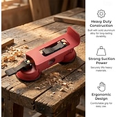 cheap Clamps-Floor Suction Cup Tool, Adjustable Height Floor Gap Fixer Tool, Carbon Steel Floor Suction Cup Tool With Rubber Pad, Heavy-Duty Laminate Flooring Tools For Wood And Vinyl Planks For Home DIY