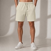 cheap Casual Shorts-Men's Shorts Terry Fabric Sweat Shorts Beige