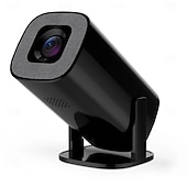 preiswerte Projektoren-Intelligenter Projektor mit Android 14, WLAN 6, Bluetooth 5.2, 180° drehbarem Gehäuse, 8K-Auflösung, 300 ANSI Lumen, ideal für Heimkino und Outdoor-Aktivitäten, kompatibel mit TV-Sticks, iOS und