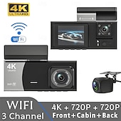 billige Bil-DVR-1080p Nytt Design / med bakkamera Bil DVR 170 grader Bred vinkel 2 tommers IPS Dash Cam med Bevegelsessensor / Loop-opptak / Vanntett Bilopptaker