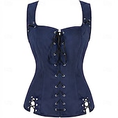 economico Cime-Retrò Vintage Medievale Rinascimento Corsetto Pirata Vichingo Elfico Costume Per donna Celtico Costumi da pirata Fantasia Halloween Carnevale Mascherata Casual Quotidiano LARP Fiera Rinascimentale