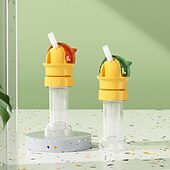 preiswerte Obst- und Gemüsezubehör-2 Stück Trinkflaschen-Aufsätze mit Strohhalm, Strohhalmkopf für Wasserflaschen, universell passend für Säfte &amp;Wasserflaschen mit auslaufsicherem Klappdeckel für Kleinkinder &amp; Kinder
