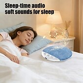 baratos Mini alto-falantes Bluetooth-Alto-falante de travesseiro com Bluetooth 5.4, alto-falante sem fio para dormir embaixo do travesseiro para ouvir discretamente, alto-falante pessoal fino para quem dorme de lado, ajuste de som