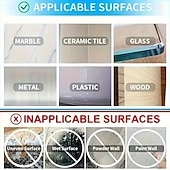 cheap Storage &amp; Organization-200 Pieces of Super Strong Double-Sided Tape, Transparent, No Drilling or Nails Required, Suitable for Various Surfaces Such as Plastic, Glass, Metal, Stone, and Drywall