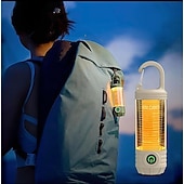baratos Luzes e lanternas de acampamento-Lanterna de acampamento LED recarregável, lanterna LED 3 em 1 com 1000 lúmens, à prova d'água. &amp;portátil, sos &amp;3 modos de iluminação para emergências, atividades ao ar livre e caminhadas.