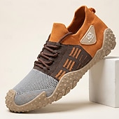 abordables Baskets Décontractées-Chaussures de randonnée pour hommes, respirantes, à lacets, avec coussinets antidérapants, idéales pour le trekking, les voyages, les aventures en plein air et le quotidien.