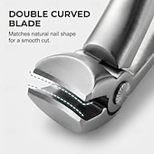 זול טיפול אישי ובריאות-קוצץ ציפורניים לגיל הזהב, קוצץ ציפורניים עם ידית ארוכה וזוויתית נגד החלקה לציפורניים עבות, קוצץ ציפורניים עם לסת רחבה ותופס לציפורניים עבות