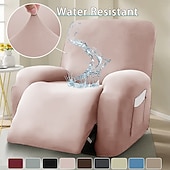 levne Potah na křeslo-Voděodolný potah na pohovku, strečový potah na polohovací pohovku z mléčného hedvábí, plné krytí, protiskluzový elastický potah, univerzální potah na masážní křeslo