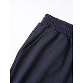 economico Pantaloncini casual-Per uomo Pantaloncini Waffle Shorts Pantaloncini Estivi Shorts da Spiaggia Pantaloncini casual Tasca Elastico in vita Semplice Testurizzato Comodità Traspirante Corto Casuale All'aperto Spiaggia