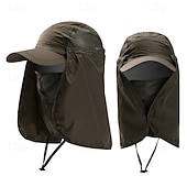cheap Heating &amp; Cooling-2-in-1 UV Protection Sun Hat for Men &amp; Women, Outdoor Summer Hat with Removable Face Shield for Fishing, Hiking &amp; Camping, Lightweight, Breathable, Quick-Dry Sun Hat for Full Face &amp; Neck Protection