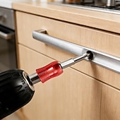 baratos Ferramentas de medição e medição-Conjunto de 3 pontas de chave de fenda magnéticas com ponta Phillips PH2 e anel magnético para fixação de parafusos, encaixe hexagonal de 1/4", pontas de extensão longa para furadeira, trabalhos em
