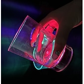 levne Dekorativní světla-1 balení LED svítících kelímků s tekutým aktivátorem, měnící barvu kelímku, zábleskové brýle, svítící ananasový kelímek na Valentýna, vánoční párty, bar, diskotéka, voda, džus, tekutý nápoj