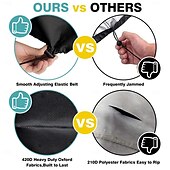 baratos Capa para Móveis de Pátio-Capas para armazenamento de pneus, capa grande para pneus de inverno, impermeável, com bolsa de armazenamento prática, capa resistente às intempéries para empilhar pneus (comporta 4 pneus, diâmetro de