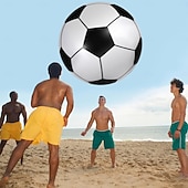 cheap World Soccer Match 2026-60 Inch Inflatable Beach Soccer Ball Jumbo Football Swimming Pool 2026 World Soccer Cup Party Decoration for Water Sports Games Party Supplies Family Gathering