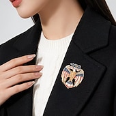  Broche met adelaar en paard ter ere van het 250-jarig jubileum, voor mannen en vrouwen, Amerikaanse patriottische boutonnière met strass-steentjes en een afbeelding van een Amerikaanse zeearend,