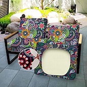 baratos Capa para Almofadas de Pátio-Capas impermeáveis para almofadas de exterior, capas macias e elásticas à prova de água para maior conforto e proteção dos móveis.