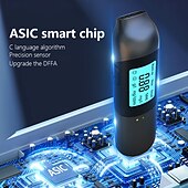 olcso Autóriasztók-Alkoholszonda, hordozható digitális kijelzős mérőműszer ittas vezetés észlelésére, légzésmérő eszköz, autóban és otthon is használható