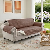 olcso Kanapé huzat-vízálló, megfordítható kanapéhuzat 3 párnára, háziállatbarát kanapéhuzat kutyáknak, mosható bútorvédő huzat csúszásgátló rugalmas pánttal