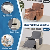 ieftine Husă pentru fotoliu reclinabil-Husă de canapea impermeabilă, rabatabilă, matlasată, pentru animale de companie, din material textil, o singură bucată, acoperire completă, protector de canapea, antiderapant, antipete, protector de mobilier, utilizare în toate anotimpurile, pentru câini