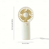 cheap Heating &amp; Cooling-Cute Mini Fan Portable Handheld Fan Lightweight Handy Fan Pocket Size Low Noise Small Electric Fan Student Gift AA Battery Cooling Portable Hand Fan for Outdoor Home
