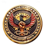 cheap U.S. 250th Anniversary-U.S. 250th Anniversary Commemorative Coin 1776-2026, Patriotic Medal with Bald Eagle, Statue of Liberty, Liberty Bell, Fire Flames, Historical Collectible Gift