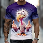  Men's Animal Funny T Shirt Short Sleeve T shirt 3D Print Crew Neck Shirt Exaggerated Designer Party Holiday Blue Black Red Summer Spring Clothing Apparel S M L XL XXL XXXL