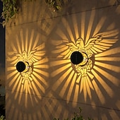 economico Applique per esterni-2 Pezzi 2 W Lampade da Parete per Esterni Luci solari a LED Luci da Percorso &amp; Lanterne A energia solare Creativo Impermeabile Luce Calda 3.7 V Illuminazione Esterna Cortile Giardino 1 Perline LED