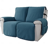 ieftine Husă pentru fotoliu reclinabil-husă de canapea impermeabilă, husă de canapea antiderapantă, durabilă, prietenoasă cu animalele de companie, anti-pete, culoare solidă, covoraș de canapea modern și minimalist, acoperire completă pentru câini și pisici, sufragerie, utilizare în tot sezonu