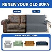 Недорогие Чехол для дивана-Водонепроницаемый нескользящий чехол для дивана для домашних животных, однотонный, защищает диван от мочи, моющийся чехол для мебели для собак и кошек.