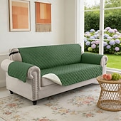 olcso Kanapé huzat-vízálló, megfordítható kanapéhuzat 3 párnára, háziállatbarát kanapéhuzat kutyáknak, mosható bútorvédő huzat csúszásgátló rugalmas pánttal