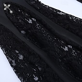 abordables Fondos-Gótico Los pantalones de campana Pantalones acampanados Encaje Disfraz Mujer Fantasía Víspera de Todos los Santos Carnaval Rendimiento Fiesta Adultos Pantalones