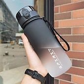 cheap Water Bottles-650ML Large Capacity Sports Water Bottle Leak Proof Colorful Plastic Cup Drinking Outdoor Travel Portable Gym Fitness Jugs Durable PC Material for Cycling, Running &amp; Fitness