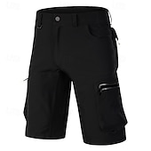 billige Shorts, tights og bukser for menn-Herre Helfarge MTB-shorts Sykkelshorts Sykkel Shorts Løstsittende shorts Slimfit sport Hurtigtørkende Vanntett Glidelås Pustende Svart Militærgrønn Klær Sykkelklær