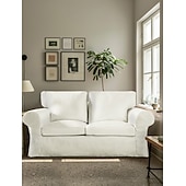 voordelige Sofadoek-Hoes voor 2-Zits Bank 100% Katoen Loveseat Hoezen Zacht en Ademend Stof voor Maximale Comfort
