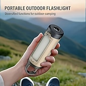 economico torce tattiche-Lanterna da campeggio a LED, lampada da tenda portatile pieghevole a 3 foglie con display digitale, lampada ricaricabile da appendere con gancio, modalità multicolore per escursionismo, campeggio,