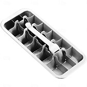 economico Accessori ghiaccio-Vassoio per cubetti di ghiaccio in acciaio inox a 18 scomparti con maniglia per un facile rilascio, vassoio per il ghiaccio rimovibile per la preparazione di cubetti di ghiaccio e alimenti surgelati,