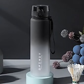 cheap Water Bottles-650ML Large Capacity Sports Water Bottle Leak Proof Colorful Plastic Cup Drinking Outdoor Travel Portable Gym Fitness Jugs Durable PC Material for Cycling, Running &amp; Fitness