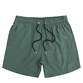 economico Costumi da Bagno per Uomini-Per uomo Costumi da bagno Pantaloncini da mare Pantaloncini da Surf Tasca Elastico in vita Semplice Asciugatura Rapida Corto All'aperto Spiaggia Vacanza Vacanza Moda Blu Nero Micro-elastico