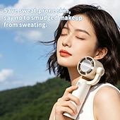 cheap Handheld Fans-Handheld Fan, Portable Mini Cooling Fan with 3S Rapid Cooling Technology, Ice-Cold Personal Fan USB Rechargeable, Foldable Small Fan for Hot Summer, Travel, Commuting, Outdoor Activities