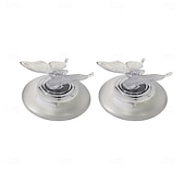 abordables Éclairage subaquatique-Lot de 2 lampes flottantes LED solaires colorées en forme de papillon et de libellule, idéales pour décorer un jardin, une fontaine, une piscine ou un bassin.