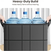 رخيصةأون تخزين الملابس-منظم لحاف وفراش مقاوم للغبار مكون من قطعتين، حقائب تخزين كبيرة قابلة للطي بمقابض معززة &amp;سحابات متينة، خزانة ملابس مقاومة للماء &amp;مساحة تخزين أسفل السرير للألحفة والبطانيات والوسائد