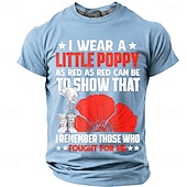 abordables Camisetas Patrióticas 250-Día de los Caídos Hombre Argot divertido Camiseta Manga Corta Camiseta Impresión 3D Cuello Barco Camisa Moda Diario Diario Calle Azul Piscina Rojo Verano Primavera Ropa S M L XL XXL XXXL