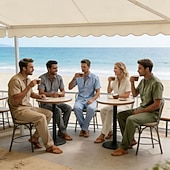 economico Camicie di lino-Per uomo Camicia di lino Due pezzi Set Camicia E Pantaloni di Lino Pantaloni Pantaloni casual Impostare Semplice Quotidiano All'aperto Vacanza Collo ripiegato Manica Corta Estate Moda Casual